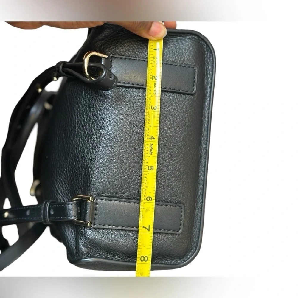 Michael Kors Small Black Leather Jessa Convertible Backpack/Crossbody